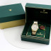 Rolex Vintage Date Ref 1550 Steel 14K Gold Plated Silver Mosaic Dial